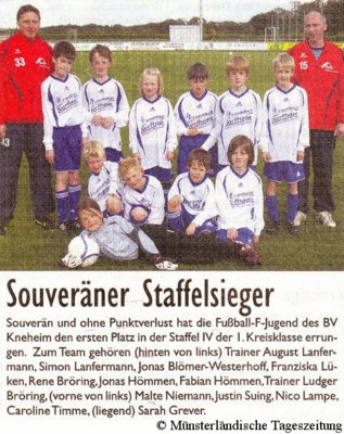 F-Jugend Staffelsieger (MT 22.05.2010)