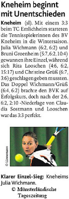 Damen 30: Emlichheim - Kneheim 3:3 (MT 04.11.2015)